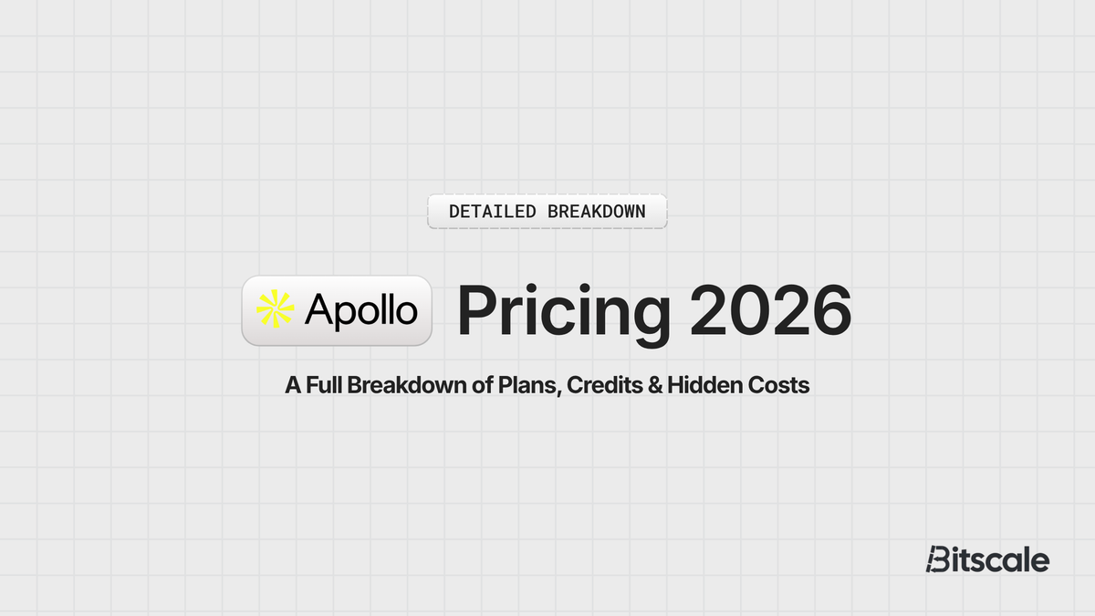 Apollo Pricing: A Full Breakdown of Plans, Credits & Hidden Costs 2026