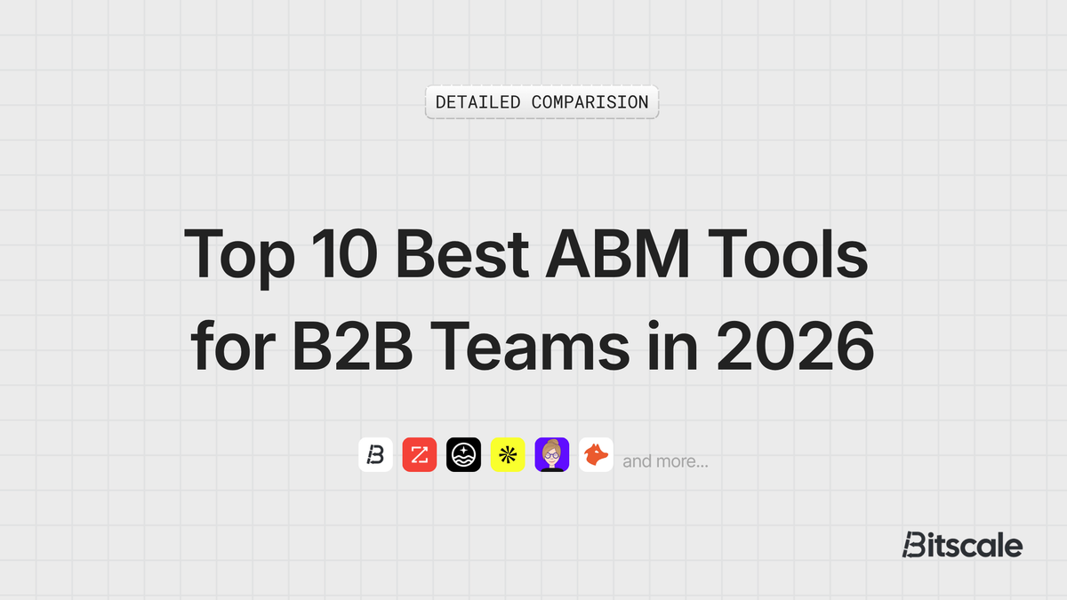 The Top 10 Best ABM Tools for B2B Teams in 2026