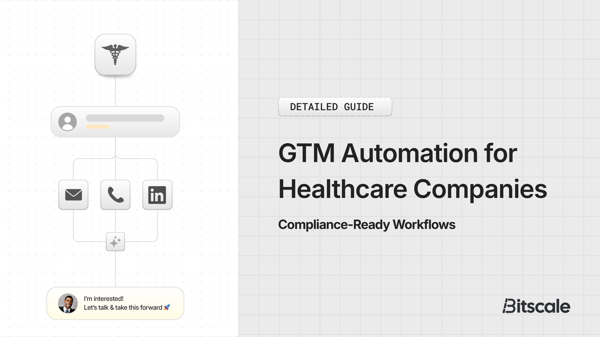 GTM Automation Healthcare Companies: Compliance-Ready Workflows