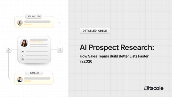 AI Prospect Research: How Sales Teams Build Better Lists Faster in 2026