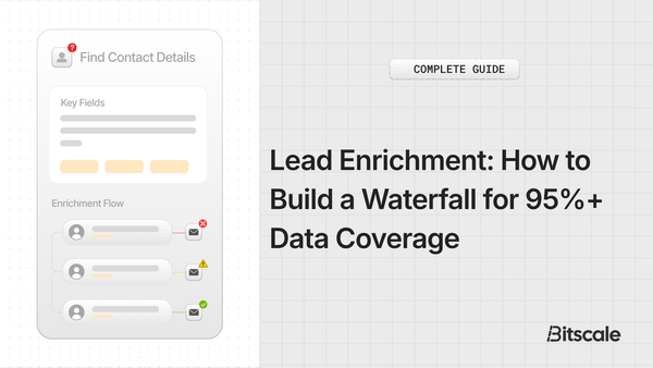 Lead Enrichment: How to Build a Waterfall for 95%+ Data Coverage