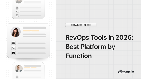 RevOps Tools in 2026: Best Platform by Function