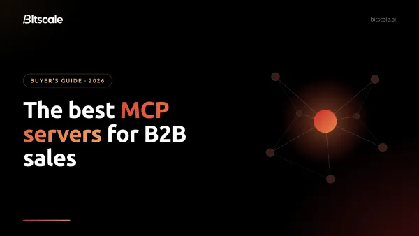 The best MCP servers for B2B sales data: Bitscale MCP connects 18+ contact-data providers in one waterfall, while ZoomInfo, Cognism or Lusha MCP servers serve their own database